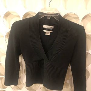 Vintage EUC Black Wayne Rogers sexy crop top size M